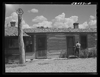Old ranch house now cowboys' quarters at Quarter Circle U, Brewster-Arnold Ranch Company. Birney, Montana. Sourced from the Library of Congress.