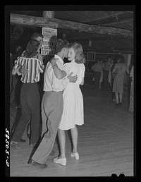 Dancing Saturday night in Birney, Montana. Sourced from the Library of Congress.