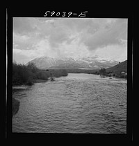 Mount Elbert and Mount Harvard after early fall blizzard near Granite, Colorado. Sourced from the Library of Congress.