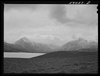 Twin Lakes with Mount Elbert and Mount Harvard after the blizzard. Colorado. Sourced from the Library of Congress.