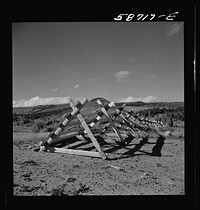 [Untitled photo, possibly related to: Snow fence near Granby, Colorado]. Sourced from the Library of Congress.