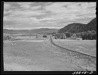 Railroad through the Yampa River Valley, Colorado. Sourced from the Library of Congress.