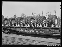 Tractors loaded on freight train. Minneapolis, Minnesota. Sourced from the Library of Congress.