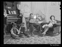 FSA (Farm Security Administration) tenant purchase borrower and family. Crawford County, Illinois. Sourced from the Library of Congress.