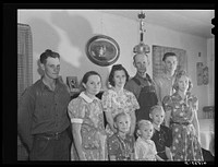 The Amundson family. Red River Valley Farms, North Dakota. They were farming in the drought area of western North Dakota. Sourced from the Library of Congress.
