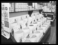 Seed store display. Marshalltown, Iowa. Sourced from the Library of Congress.