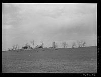Corn and stock farm. Harrison County, Iowa. Sourced from the Library of Congress.