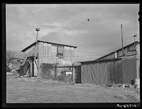 All available shacks, storage spaces, garages, etc., have been converted into living quarters. Radford, Virginia. Sourced from the Library of Congress.