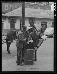 Soldiers talking on street corner. Columbus, Georgia. Sourced from the Library of Congress.