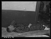 Steelworker who sleeps during the day. He is on the night shift, J & L (Jones and Laughlin) plant. Aliquippa, Pennsylvania. Sourced from the Library of Congress.