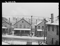 Company houses, J & L (Jones & Laughlin) steel plant. Aliquippa, Pennsylvania. Sourced from the Library of Congress.