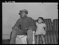 Steelworker and daughter. Ambridge, Pennsylvania. Sourced from the Library of Congress.