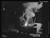 Welding. Structural shop, Keystone Drilling Company. Beaver Falls, Pennsylvania. Sourced from the Library of Congress.