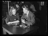 John Wujs, steelworker, and girlfriend at Carlton Nightclub. Ambridge, Pennsylvania. Sourced from the Library of Congress.