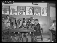 First grade, public school. Norfolk, Virginia. Sourced from the Library of Congress.