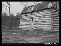 Log cabin. Rollette County, North Dakota. Sourced from the Library of Congress.