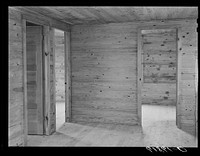 Interior of one of the group labor homes built by FSA (Farm Security Administration) in New Madrid County, Missouri for agricultural day labor. This house cost about seven hundred twenty dollars. Sourced from the Library of Congress.