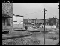 [Untitled photo, possibly related to: Backed up sewer in   district. Norfolk, Virginia]. Sourced from the Library of Congress.