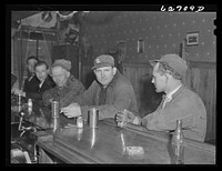 Shipyard workers at bar. Newport News, Virginia. Sourced from the Library of Congress.