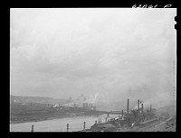 [Untitled photo, possibly related to: Jones Laughlin steel company, on both sides of the river. Pittsburgh, Pennsylvania]. Sourced from the Library of Congress.