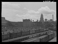 Carloads of fruits and vegetables at terminal. Pittsburgh, Pennsylvania. Sourced from the Library of Congress.
