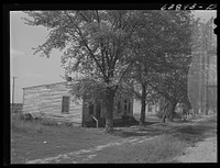 [Untitled photo, possibly related to: Housing for Mexican sugar beet workers. Saginaw Farms, Michigan]. Sourced from the Library of Congress.