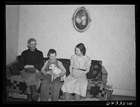 Bates County relocation project, Missouri. Fred Whitesell and family, now living on a 160 acre farm. They moved up here with the aid of the FSA (Farm Security Administration) after the Army had bought up their Ozark farm for construction of Camp Crowder. Sourced from the Library of Congress.