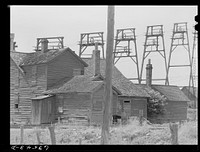 Abandon mining town on copper range. Keweenaw County, Michigan. Sourced from the Library of Congress.