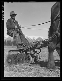 [Untitled photo, possibly related to: Flathead valley special area project, Montana. Mr. Ballinger, FSA (Farm Security Administration) borrower]. Sourced from the Library of Congress.