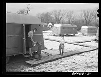 Burlington, Iowa. Acres unit, FSA (Farm Security Administration) trailer camp for workers at Burlington ordnance plant. Sourced from the Library of Congress.