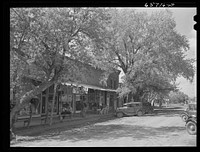 Mason City, Nebraska. Shady side of main street. Sourced from the Library of Congress.
