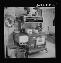 Stove in the John Fredrick kitchen. Saint Mary's County, Maryland. Sourced from the Library of Congress.