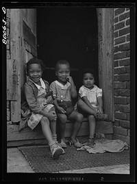 Fourth generation from slavery. Grandfather Biscoe's great grandchildren. Near Ridge, Maryland. Saint Mary's County. Sourced from the Library of Congress.