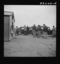 [Untitled photo, possibly related to: Bridgeton, New Jersey. FSA (Farm Security Administration) agricultural workers' camp]. Sourced from the Library of Congress.