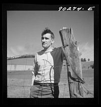 [Untitled photo, possibly related to: Floyd W. Fleming, defense worker from Spencer, North Carolina, who lives in new rural home built by FSA (Farm Security Administration) on T.H. Walter's farm near Radford, Virginia]. Sourced from the Library of Congress.
