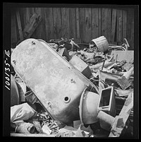 Washington, D.C. Scrap salvage campaign, Victory Program. Retail junkyard. Sourced from the Library of Congress.