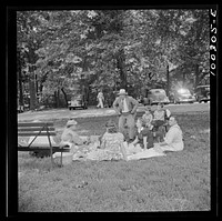 Washington, D.C. A Sunday picnic in Rock Creek Park. Sourced from the Library of Congress.