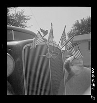 [Untitled photo, possibly related to: La Plata, Charles County, Maryland. Parked automobile]. Sourced from the Library of Congress.
