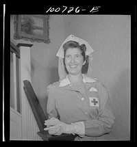 Washington, D.C. Washington matron in a nurses' aid uniform. Sourced from the Library of Congress.