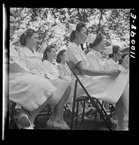 Detroit, Michigan. Nurses of the base hospital number seventeen. Sourced from the Library of Congress.