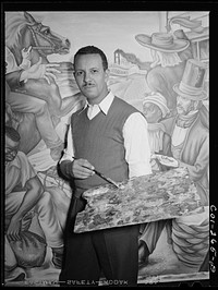 Atlantic University, Atlanta, Georgia. The painter Hale Woodruff. Sourced from the Library of Congress.