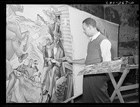 Atlanta University, Atlanta, Georgia. The painter Hale Woodruff. Sourced from the Library of Congress.