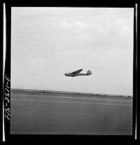 [Untitled photo, possibly related to: Parris Island, South Carolina. U.S. Marine Corps glider detachment training camp. Glider plane in flight]. Sourced from the Library of Congress.