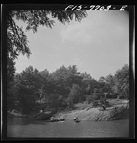 [Untitled photo, possibly related to: New York, New York. Looking north on Central Park lake on Sunday]. Sourced from the Library of Congress.