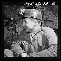 Pittsburgh, Pennsylvania (vicinity). Montour no. 4 mine of the Pittsburgh Coal Company. Noon in the "bean hole". Sourced from the Library of Congress.