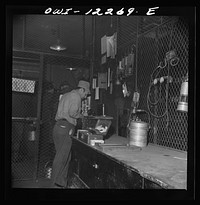 Pittsburgh, Pennsylvania (vicinity). Montour no. 4 mine of the Pittsburgh Coal Company. Supply store in lamp house of mine. Sourced from the Library of Congress.