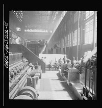 [Untitled photo, possibly related to: Dearborn, Michigan. National Labor Relations Board election for union representation at the River Rouge Ford plant. Workers voting]. Sourced from the Library of Congress.