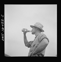 [Untitled photo, possibly related to: Jackson, Michigan. Farmers drinking beer]. Sourced from the Library of Congress.