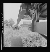 [Untitled photo, possibly related to: Jackson, Michigan. Tractor which runs a threshing machine]. Sourced from the Library of Congress.