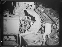 Detroit, Michigan. Scrap collected for salvage at a rally sponsored by the WPA (Work Projects Administration) at the state fairgrounds. Sourced from the Library of Congress.
